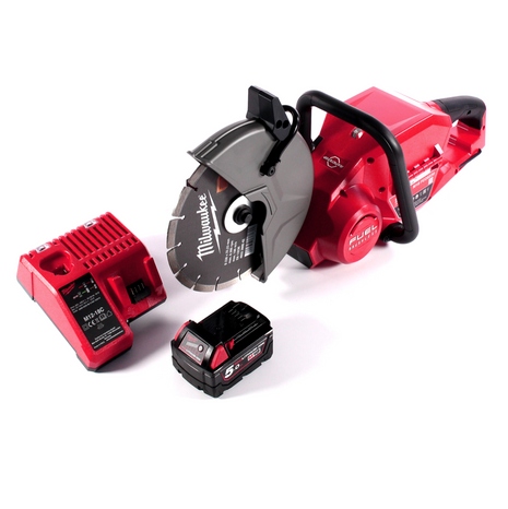 Milwaukee M18 FCOS230-501C Przecinarka akumulatorowa 18 V 230 mm bezszczotkowa + 1x akumulator 5,0 Ah + ładowarka