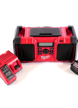 Milwaukee M18 JSR DAB+-501C batterie / radio de chantier 18 V + 1x batterie 5.0 Ah + chargeur