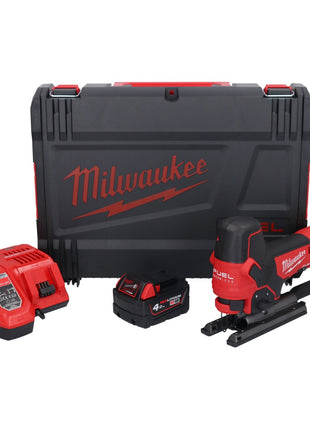 Sierra de calar a batería Milwaukee M18 FBJS-401X 18 V sin escobillas + 1x batería 4.0 Ah + cargador + caja HD