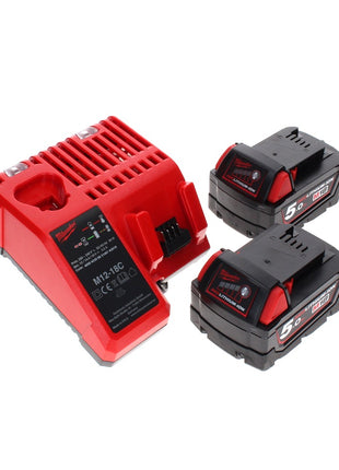 Taille-haie à batterie Milwaukee M18 CHT-502C 18 V 610 mm sans balais + 2x batteries 5,0 Ah + chargeur