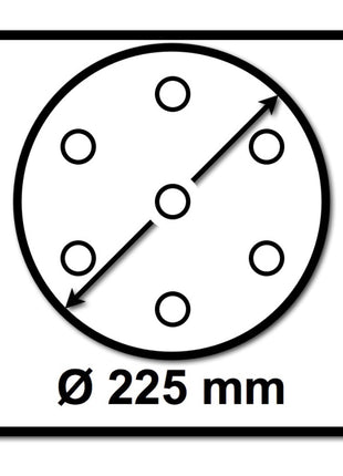 Festool STF D225/128 Schleifscheibe Granat P100 225 mm 100 Stk. ( 4x 205656 ) für Langhalsschleifer PLANEX - Toolbrothers