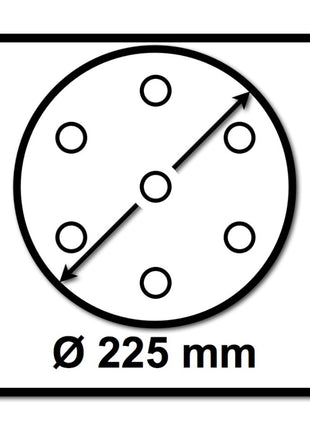 Festool STF D225/128 Schleifscheibe Granat P220 225 mm 100 Stk. ( 4x 205662 ) für Langhalsschleifer PLANEX - Toolbrothers