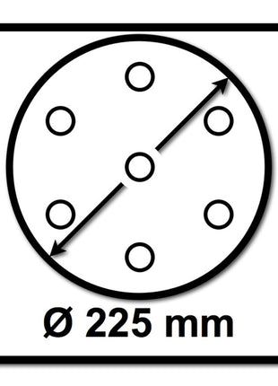 Festool STF D225/128 Schleifscheibe Granat P240 225 mm 50 Stk. ( 2x 205663 ) für Langhalsschleifer PLANEX - Toolbrothers