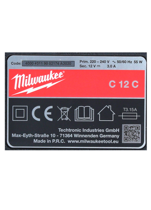 Milwaukee Akku Starter Set 12 V mit 2x Akku 2,0 Ah + M12 C12C Ladegerät - Toolbrothers