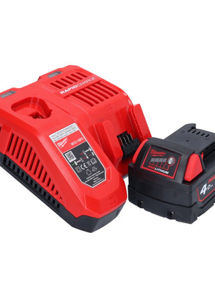 Marteau combiné à batterie Milwaukee M18 CHX-401 18 V 2,5 J SDS plus brushless + 1x batterie 4,0 Ah + chargeur