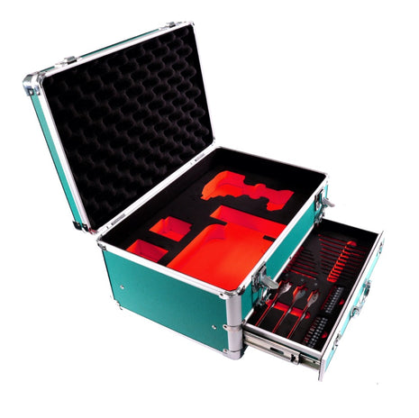 Toolbrothers TX Coffret de transport en aluminium pour Visseuse à percussion Makita DTD 152 + Set de forets, 70 pcs. + Insert pour Visseuse et accessoires