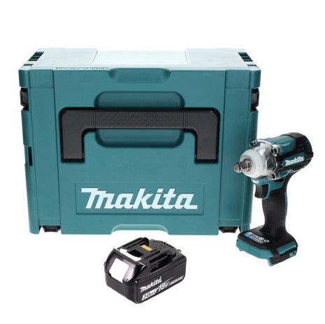 Avvitatore a impulsi a batteria Makita DTW 300 F1J 18 V 330 Nm 1/2" brushless + 1x batteria ricaricabile 3,0 Ah + Makpac - senza caricabatteria