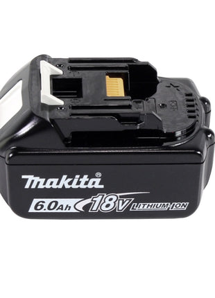 Tijeras para césped a batería Makita DUM 604 G1 18 V + mango alargador con rodillo + 1x batería 6,0 Ah - sin cargador