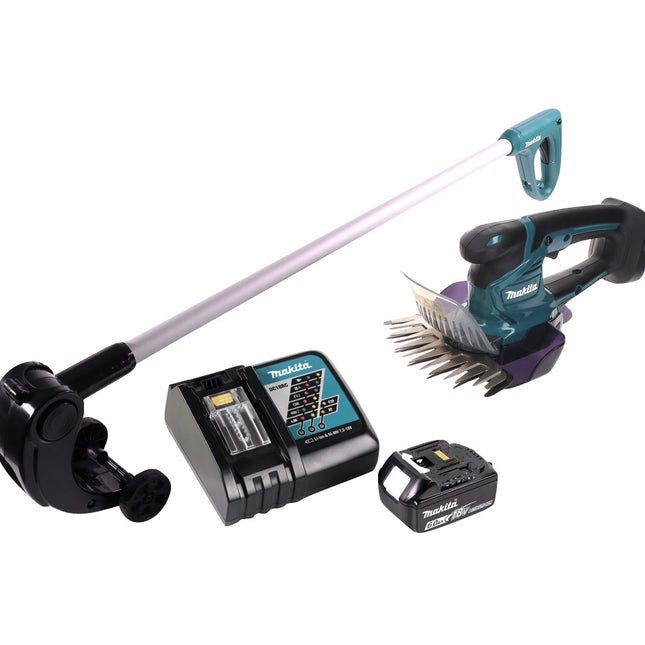 Makita DUM 604 RG1 Akku Grasschere 18 V + Griffverlängerung mit Rolle + 1x Akku 6,0 Ah + Ladegerät
