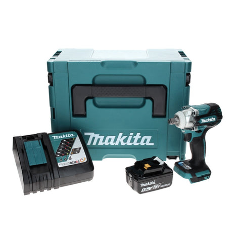 Makita DTW 300 RT1J akumulatorowy klucz udarowy 18 V 330 Nm 1/2" bezszczotkowy + 1x akumulator 5,0 Ah + ładowarka + Makpac