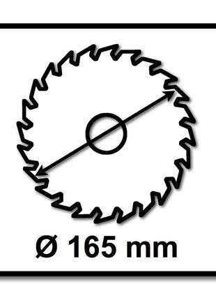 Makita CCXF16556EL SPECIALIZED EFFICUT Sägeblatt 165 x 20 x 1,45 mm 2 Stk. ( 2x B-57320 ) 56 Zähne für Holz, Laminat und Kunststoff