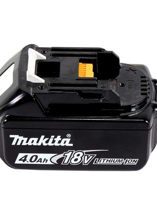 Tijeras para césped a batería Makita DUM 604 M1XJ 18 V con cuchilla para cortacésped y arbustos + 1x batería 4,0 Ah + Makpac - sin cargador