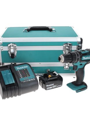 Makita DHP 482 SM1TX Akku Schlagbohrschrauber 18 V 62 Nm + 1x Akku 4,0 Ah + Ladegerät + 70 tlg. Bit Bohrer Set + TX Alu Koffer