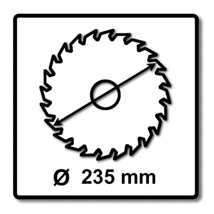 Makita CCM23524G Lama per sega circolare SPECIALIZED EFFICUT / 235 x 30 x 1,5 mm - 24 denti per legno ( E-01915 )