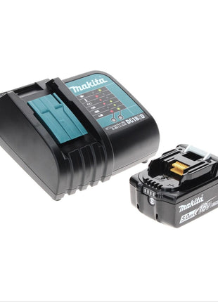 Makita DHP 482 ST1TX Perceuse visseuse à percussion sans fil 18 V 62 Nm + 1x Batterie 5,0 Ah + Chargeur + Coffret aluminium TX + Jeu d’embouts et de forets, 70 pcs.