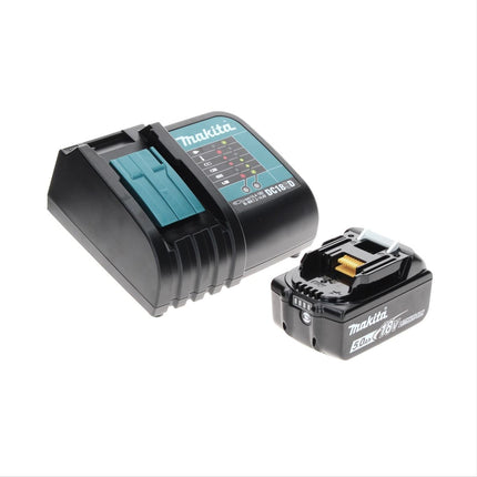 Makita DHP 482 ST1TX Trapano avvitatore con percussione a batteria 18 V 62 Nm + 1x Batteria 5,0 Ah + Caricabatterie + Set 70 punte + Valigetta in alluminio TX