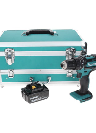 Taladro percutor inalámbrico Makita DHP 482 G1TX 18 V 62 Nm + 1x batería 6,0 Ah + juego de brocas de 70 piezas + maletín de aluminio TX - sin cargador