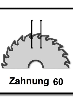 Makita CMSXF26080G SPECIALIZED EFFICUT Sägeblatt 260 x 30 x 1,65 mm 2 Stk. ( 2x B-67284 ) 60 Zähne für Holz