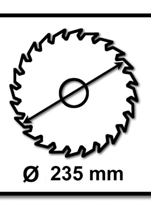 Makita CCM23524G SPECIALIZED EFFICUT Sägeblatt 235 x 30 x 1,5 mm 2 Stk. ( 2x E-01915 ) 24 Zähne für Holz