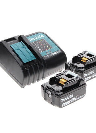 Makita DDF 484 SMTX Perceuse-visseuse sans fil 18 V 54 Nm Brushless + 2x Batteries 4.0 Ah + Chargeur + Jeu de mèches - 70 pièces + Mallette en aluminium TX