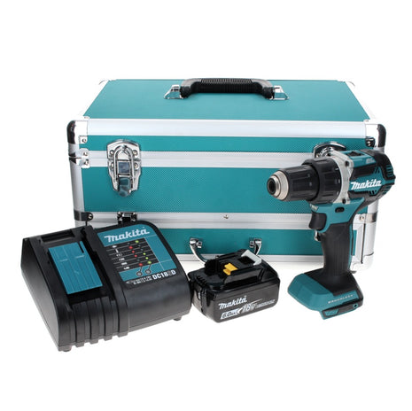 Makita DDF 484 SG1TX Akku Bohrschrauber 18 V 54 Nm Brushless + 1x Akku 6,0 Ah + Ladegerät + 70 tlg. Bit Bohrer Set + TX Alu Koffer