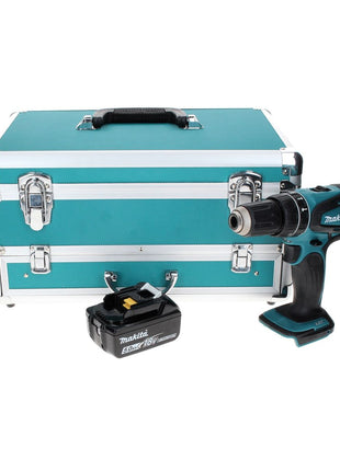 Makita DHP 456 T1TX Perceuse à percussion sans fil 18 V 50 Nm + 1x Batterie 5,0 Ah + Coffret aluminium TX + Jeu d’embouts et de forets, 70 pcs. - sans chargeur