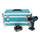 Makita DHP 456 G1TX Perceuse-visseuse à percussion sans fil 18 V 50 Nm + 1x Batterie 6,0 Ah + Jeu de 70 mèches + Mallette en aluminium TX - sans chargeur