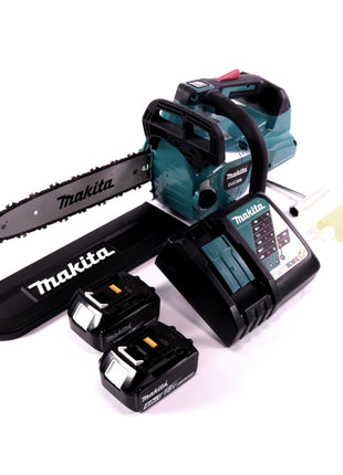 Makita DUC 306 RM Akku Kettensäge 36 V ( 2x 18 V ) Brushless 30 cm + 2x Akku 4,0 Ah + Ladegerät