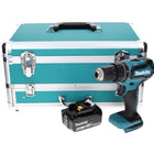 Makita DHP 485 M1TX Trapano avvitatore con percussione a batteria 18V 50Nm + 1x Batteria 4,0 Ah + Set 70 punte + Valigetta in alluminio TX - senza caricabatterie