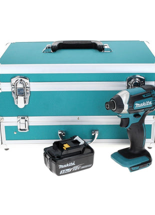 Makita DTD 152 F1TX Visseuse à chocs sans fil 18 V 165 Nm + 1x Batterie 3,0 Ah + Jeu de forets 70 pièces + Mallette en aluminium TX - sans chargeur