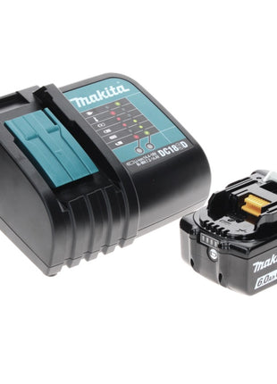 Makita DHP 485 SG1TX taladro percutor inalámbrico 18 V 50 Nm sin escobillas + 1x batería 6,0 Ah + cargador + juego de brocas de 70 piezas + maletín de aluminio TX