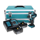 Makita DTD 152 SFTX Visseuse à chocs sans fil 18 V 165 Nm + 2x Batteries 3,0 Ah + Chargeur + Jeu de forets 70 pièces + Mallette en aluminium TX