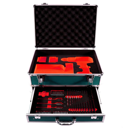 Makita DTW 285 SMTX Avvitatore ad impulsi a batteria 18V + 2x Batterie 4,0 Ah + Caricabatterie + Set di 70 punte da avvit./foratura + Valigetta TX in alluminio