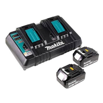 Makita DUC 256 PF Motosega a batteria 36 V ( 2x 18 V ) Brushless 25 cm + 2x batteria 3,0 Ah + doppio caricabatterie