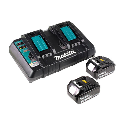 Makita DUC 256 PM Motosega a batteria 36 V ( 2x 18 V ) Brushless 25 cm + 2x batteria 4,0 Ah + doppio caricabatteria