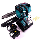 Makita DUC 256 RT Motosega a batteria 36 V ( 2x 18 V ) Brushless 25 cm + 2x batteria 5,0 Ah + caricabatterie