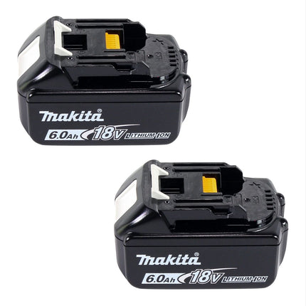Makita DUC 256 G Motosega a batteria 36 V ( 2x 18 V ) Brushless 25 cm + 2x batteria 6.0 Ah - senza caricabatterie