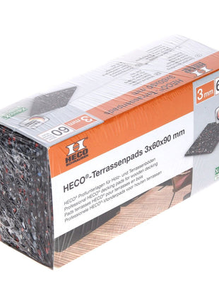 HECO Terrassen Pads Gummi Rutschfest 3 mm 60 Stk. ( 49770 ) - Toolbrothers