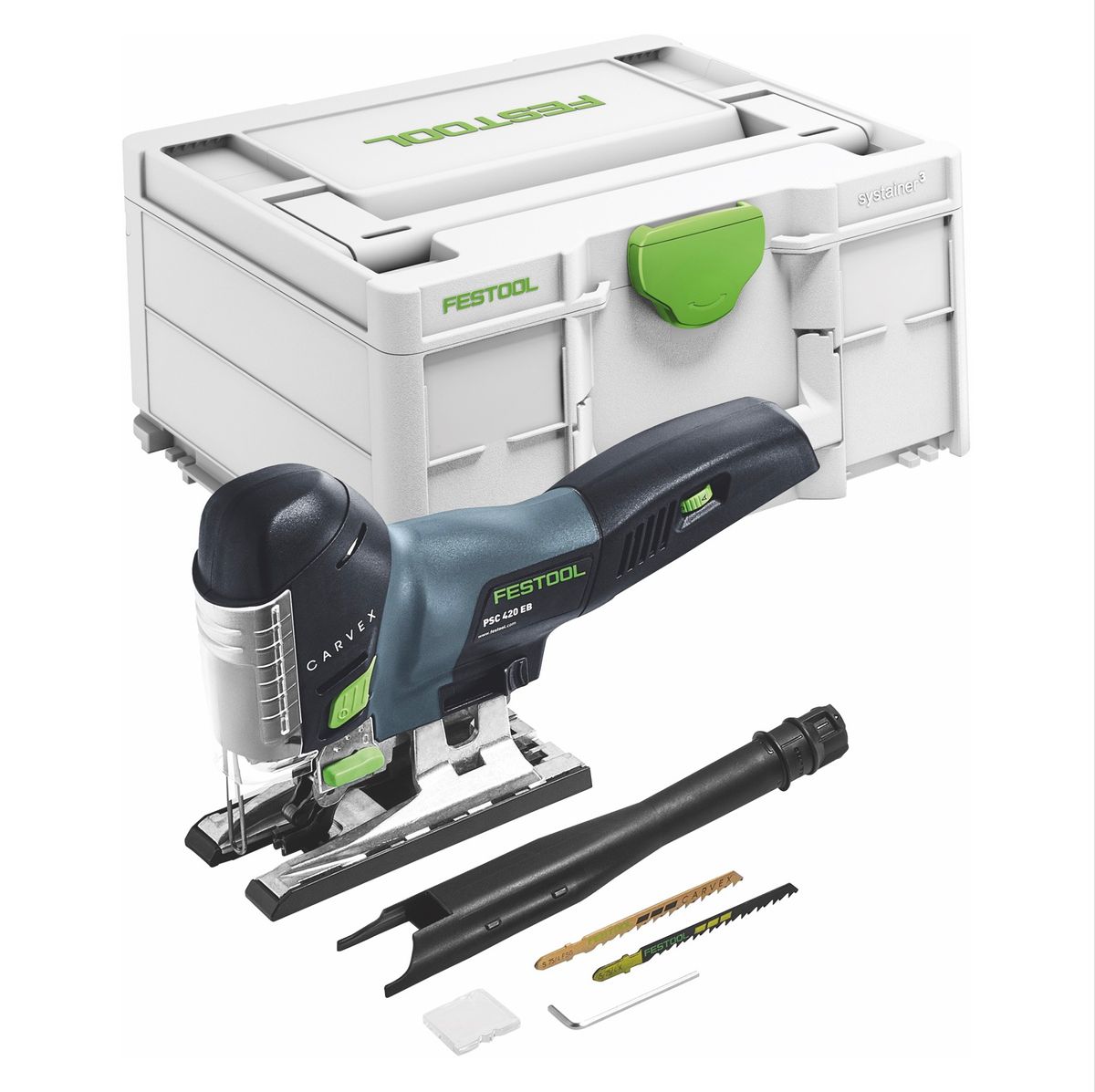 Festool CARVEX PSC 420 EB-Basic Seghetto alternativo 18 V 120 mm ( 576521 ) Brushless + Valigetta Systainer - senza batteria, senza caricatore ( successore del 574713 )