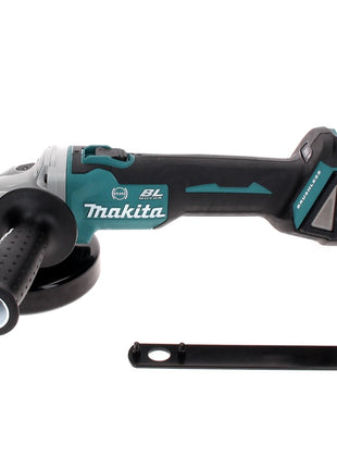 Makita DGA 506 RM1J Meuleuse d'angle sans fil, sans balai, 18 V 125 mm + 1x Batterie 4,0 Ah + Chargeur + Makpac