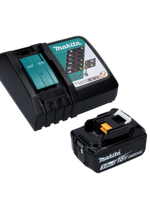 Makita DGA 506 RT1J Akku Winkelschleifer 18 V 125 mm Brushless + 1x Akku 5,0 Ah + Ladegerät + Makpac