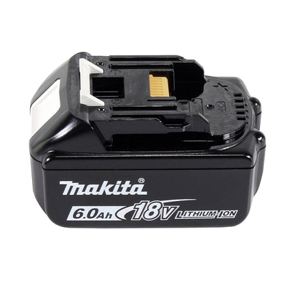 Makita DGA 506 G1J Smerigliatrice angolare a batteria 18V 125mm Brushless + 1x Batteria 6,0 Ah + Valigetta Makpac - senza caricatore