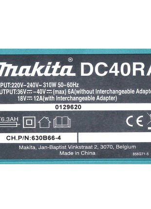 Makita DC 40 RA 40 V max. szybka ładowarka XGT LXT ( 191E07-8 ) do akumulatorów Li-Ion 14,4 V - 18 V - 40 V