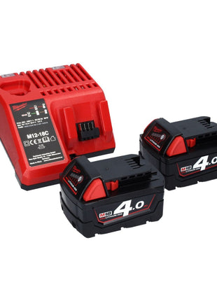 Milwaukee M18 ONEPD2-402C Akku Schlagbohrschrauber 18 V 135 Nm Brushless One Key Bluetooth + 2x Akku 4,0 Ah + Ladegerät