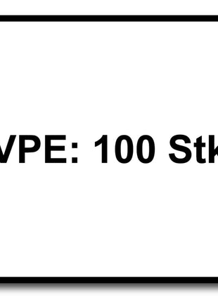 SPAX Vis pour façade 4,0 x 60mm - Acier inoxydable A2 - Filetage partiel - Tête fraisée bombée - Torx T-STAR Plus T15 - CUT 100 pcs. (0467000400603)