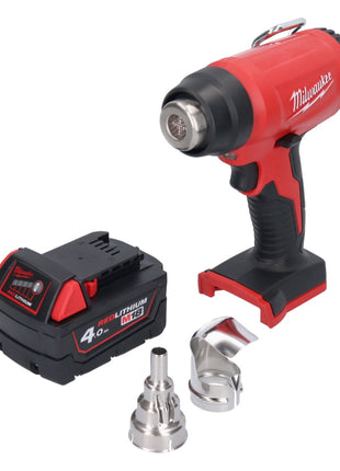 Soplador de aire caliente a batería Milwaukee M18 BHG-401 18 V 470 °C + 1x batería 4,0 Ah - sin cargador