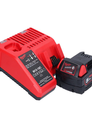 Milwaukee M18 BHG-501 Akku Heißluftgebläse 18 V 470 °C + 1x Akku 5,0 Ah + Ladegerät