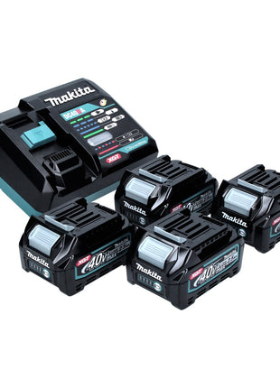 Makita Power Source Kit 40 V max. mit 4x BL 4025 Akku 2,5 Ah XGT ( 4x 191B36-3 ) + DC 40 RA Schnell Ladegerät XGT LXT ( 191E07-8 )