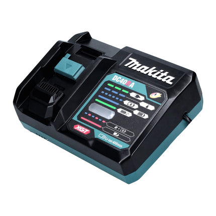 Kit di alimentazione Makita 40 V max. con 4x batterie BL 4025 2,5 Ah XGT ( 4x 191B36-3 ) + caricatore rapido DC 40 RA XGT LXT ( 191E07-8 )