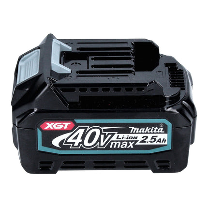 Kit alimentatore Makita 40 V max. con batteria BL 4025 2,5 Ah ( 191B36-3 ) + caricabatteria rapido DC 40 RA ( 191E07-8 ) + adattatore di ricarica ADP10 LXT su XGT 14,4 V 18 V ( 191C10-7 )